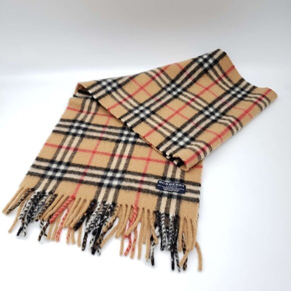 100% Authentic Burberry Classic Scarf Cashmere and Wool - Picture 2 of 7